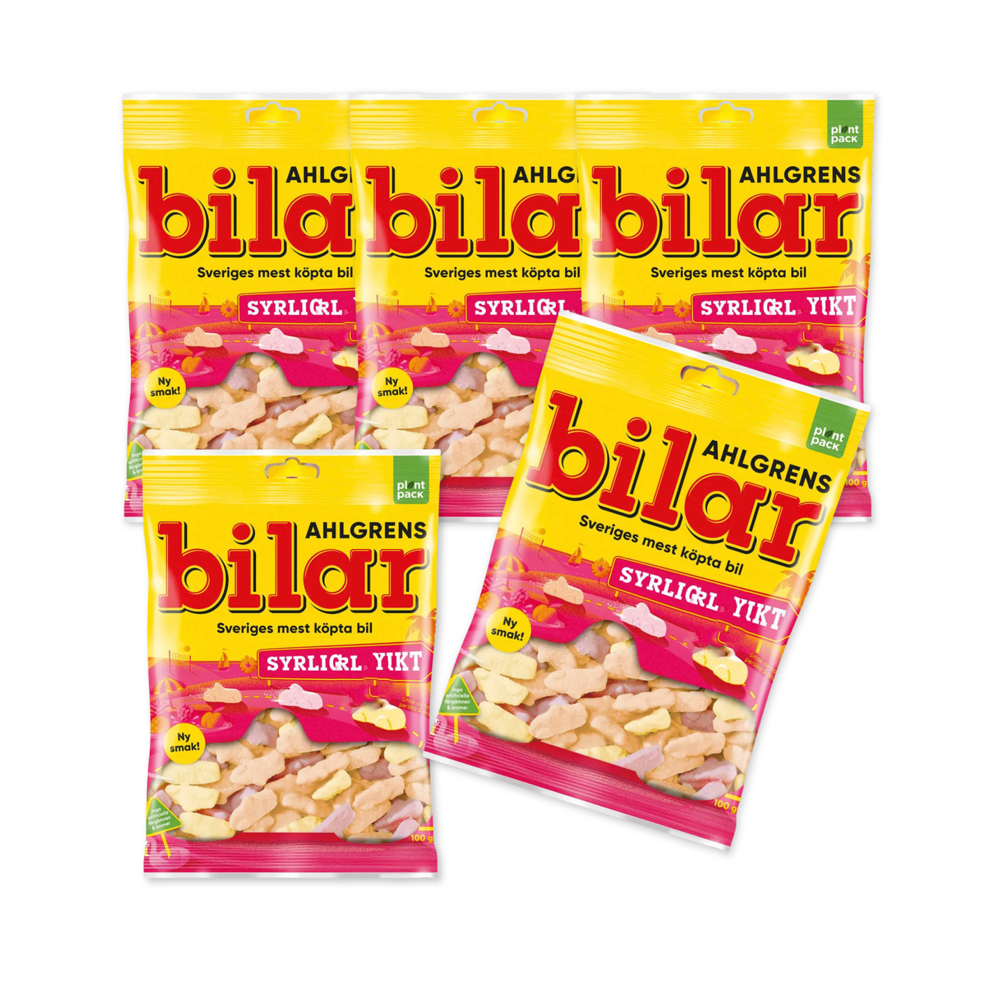 Ahlgrens Sour Fruit Foam Cars