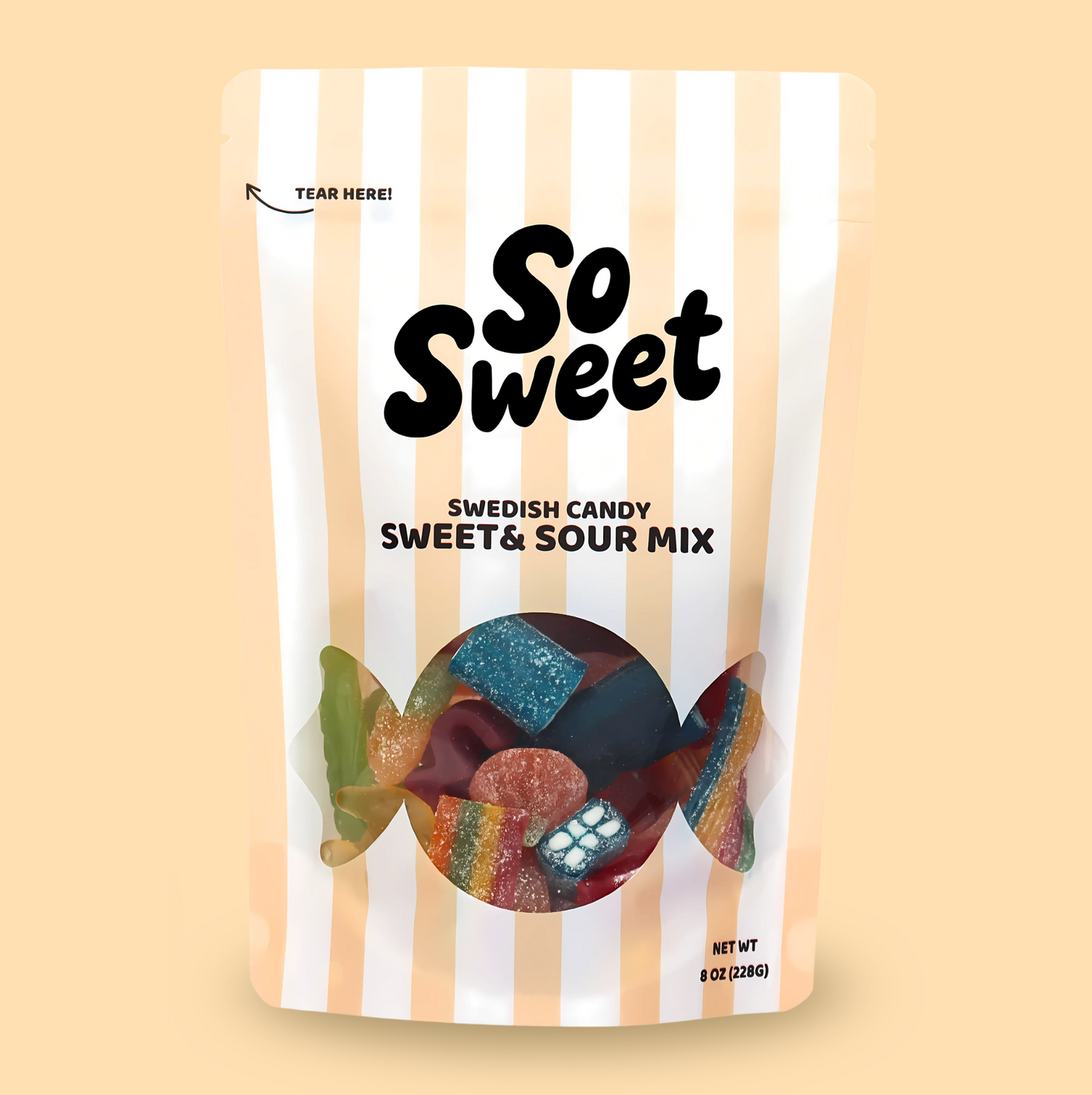 Swedish Candy Sweet & Sour 1/2lb Mix