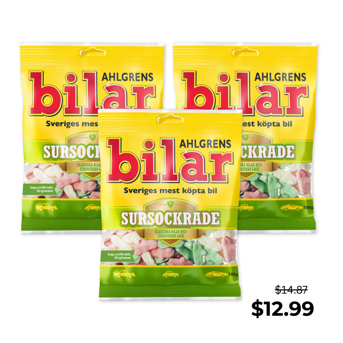 Ahlgrens Sour Foam Cars