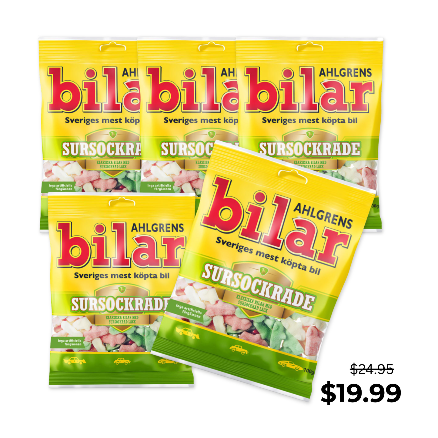 Ahlgrens Sour Foam Cars