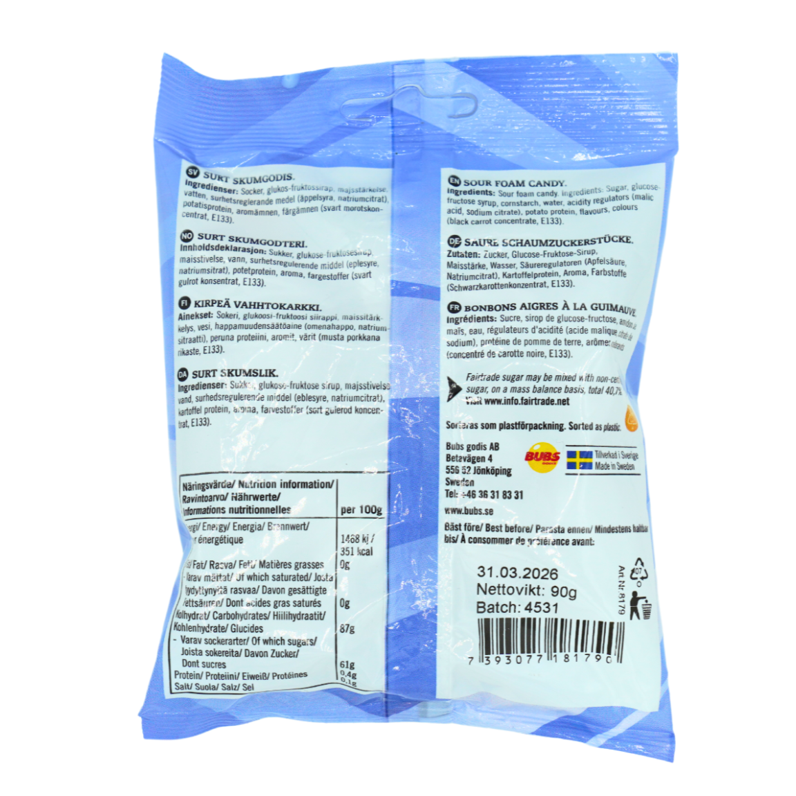 BUBS Blueberry Skulls Mini