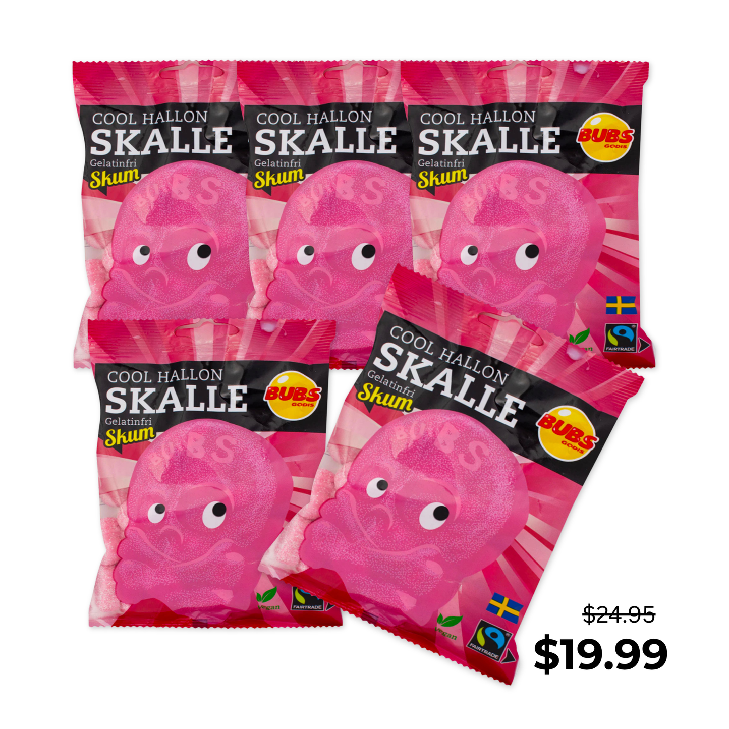 BUBS Raspberry Skulls Mini