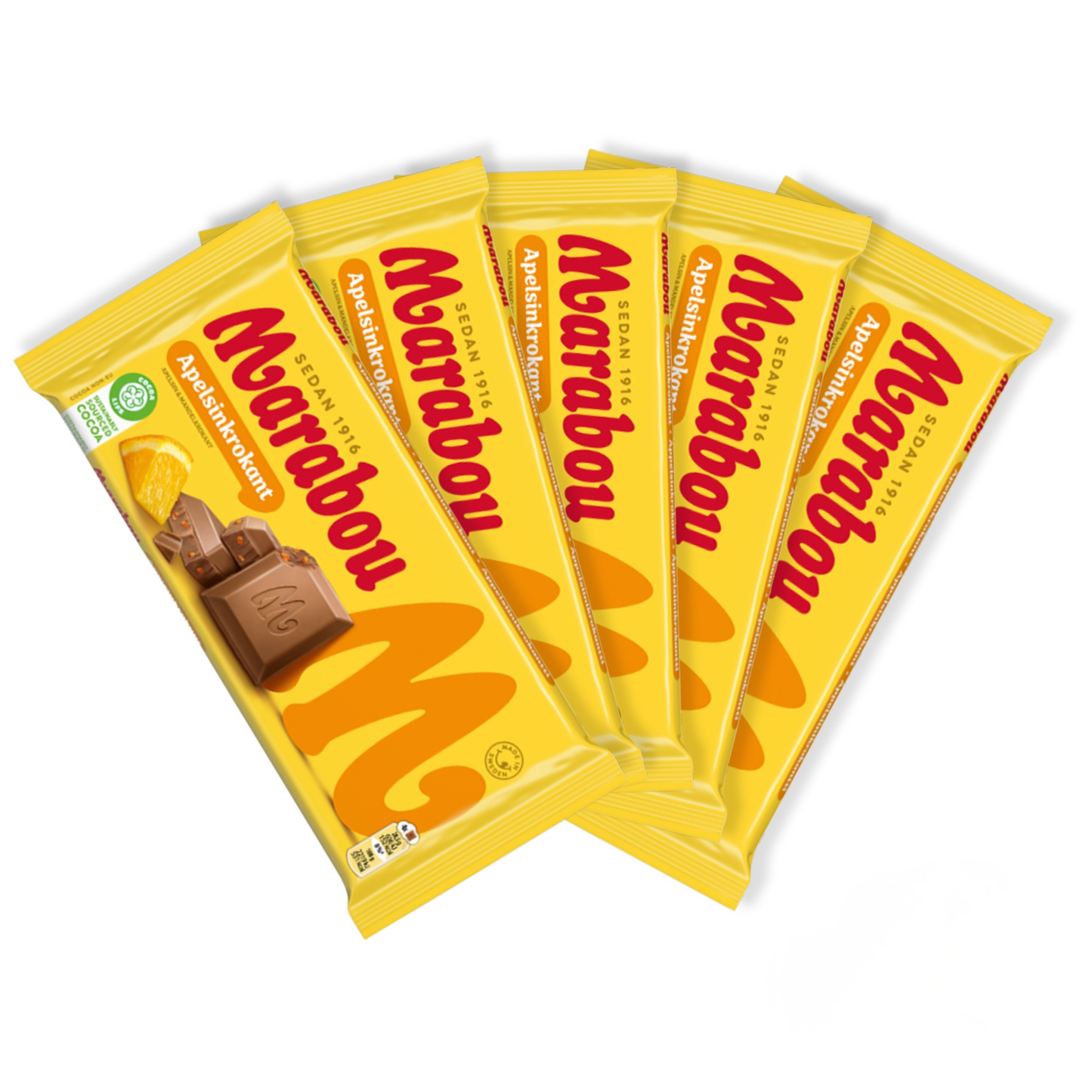 Marabou Orange Crisp 200g