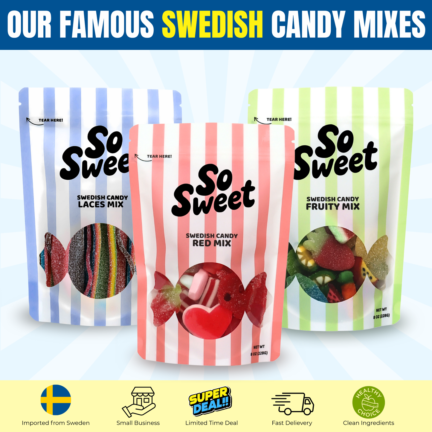 XXXL Swedish Candy Bundle 3.3 lb