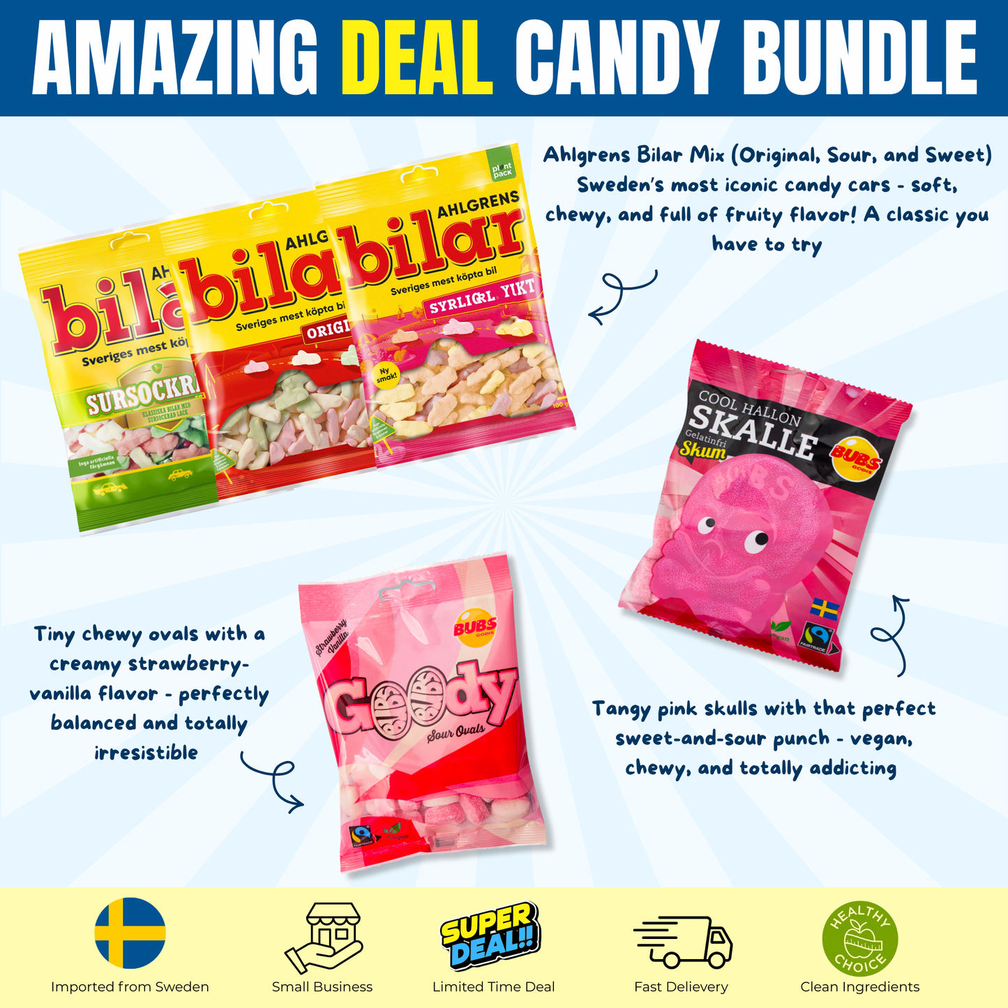 XXXL Swedish Candy Bundle 3.3 lb