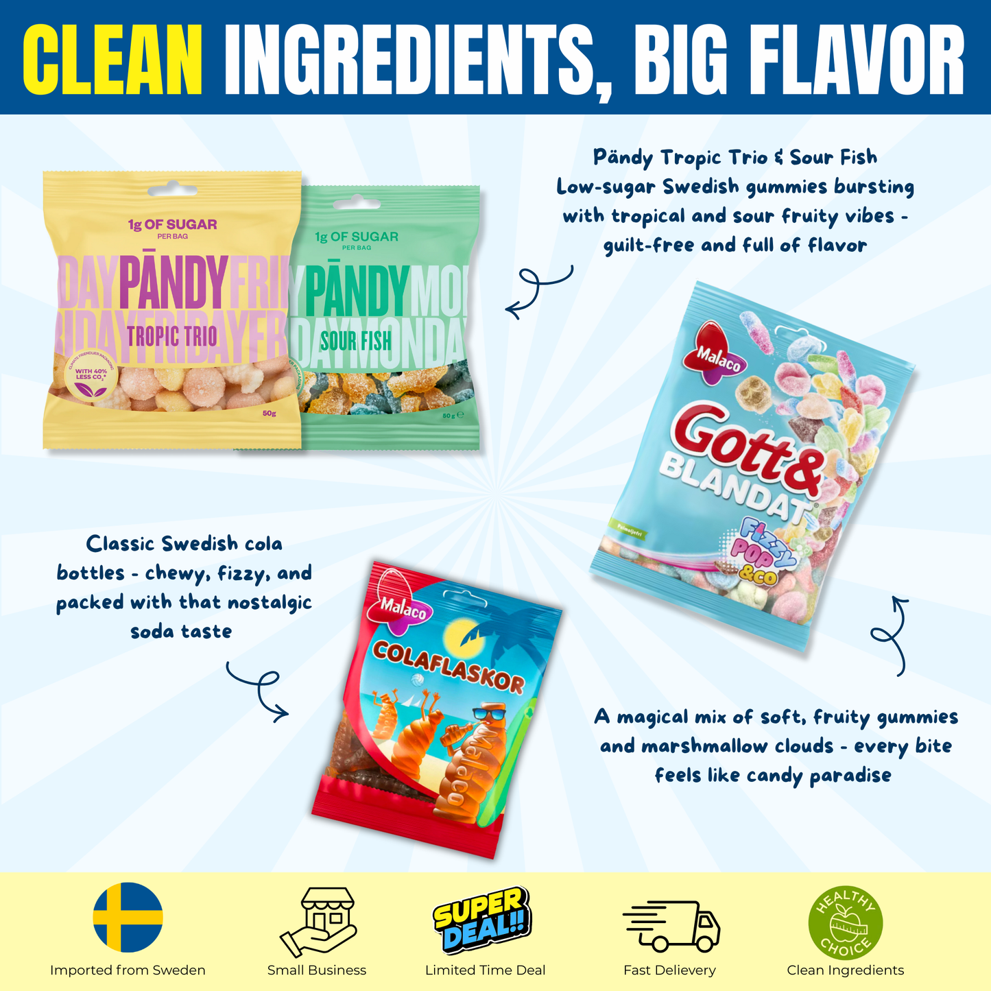 XXXL Swedish Candy Bundle 3.3 lb