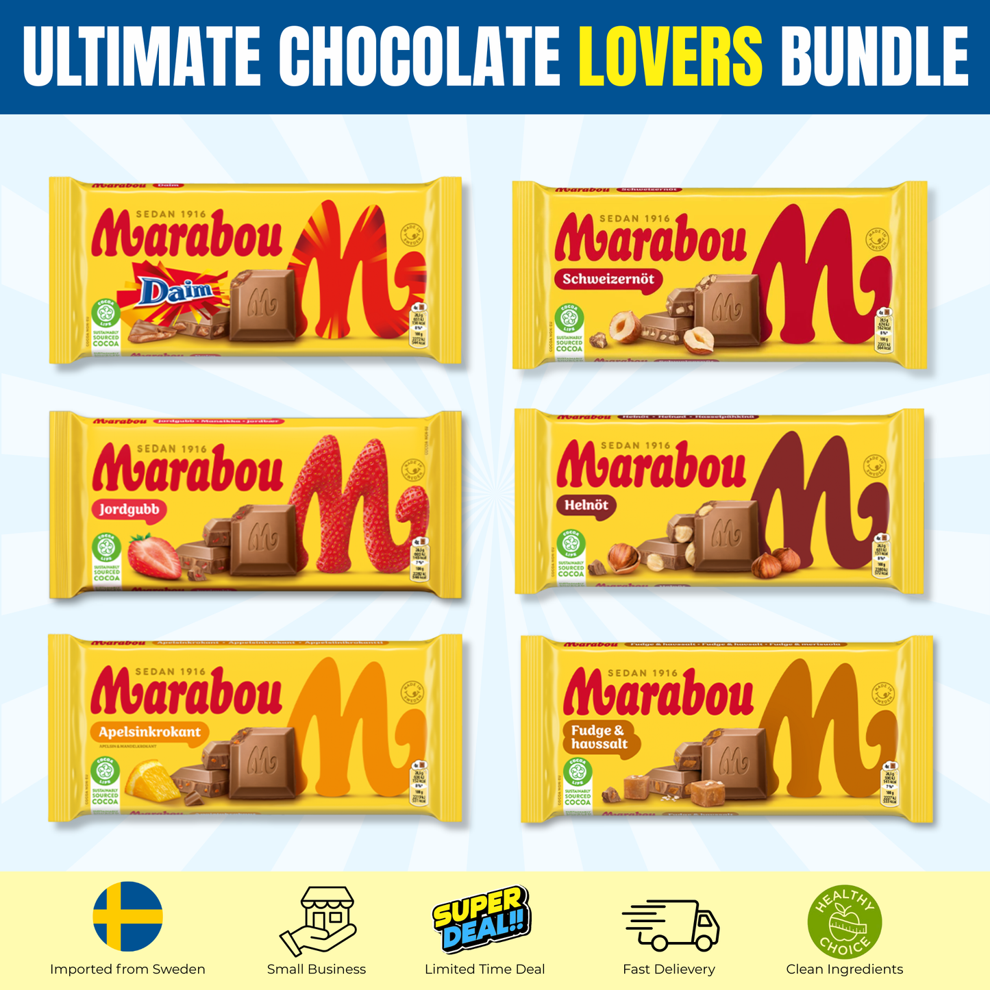 XXL Swedish Chocolate Bundle 3.7 lb