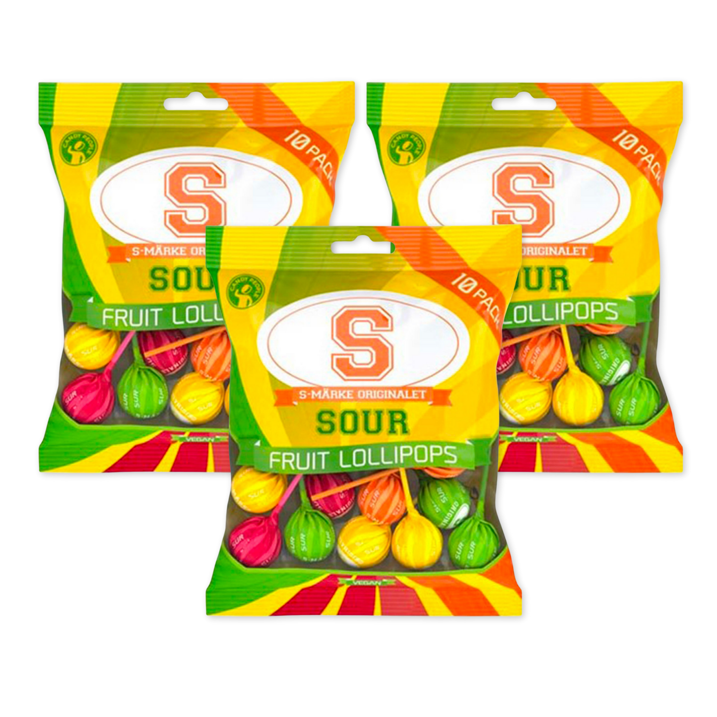 S-Sign Sour Fruit Lollies