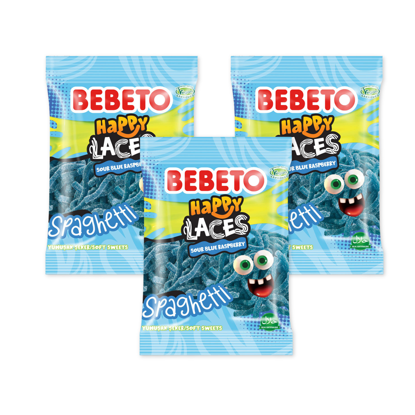 Bebeto Spaghetti Sour Blue Raspberry